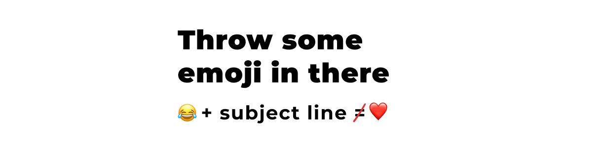 Throw some emoji email marketing